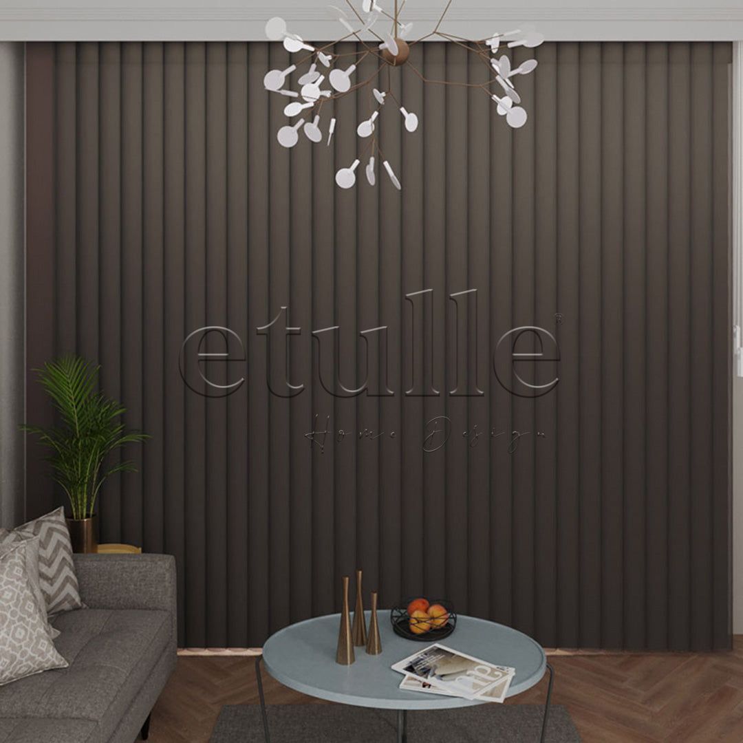 Stromboli - Plain Vertical Tulle Curtain