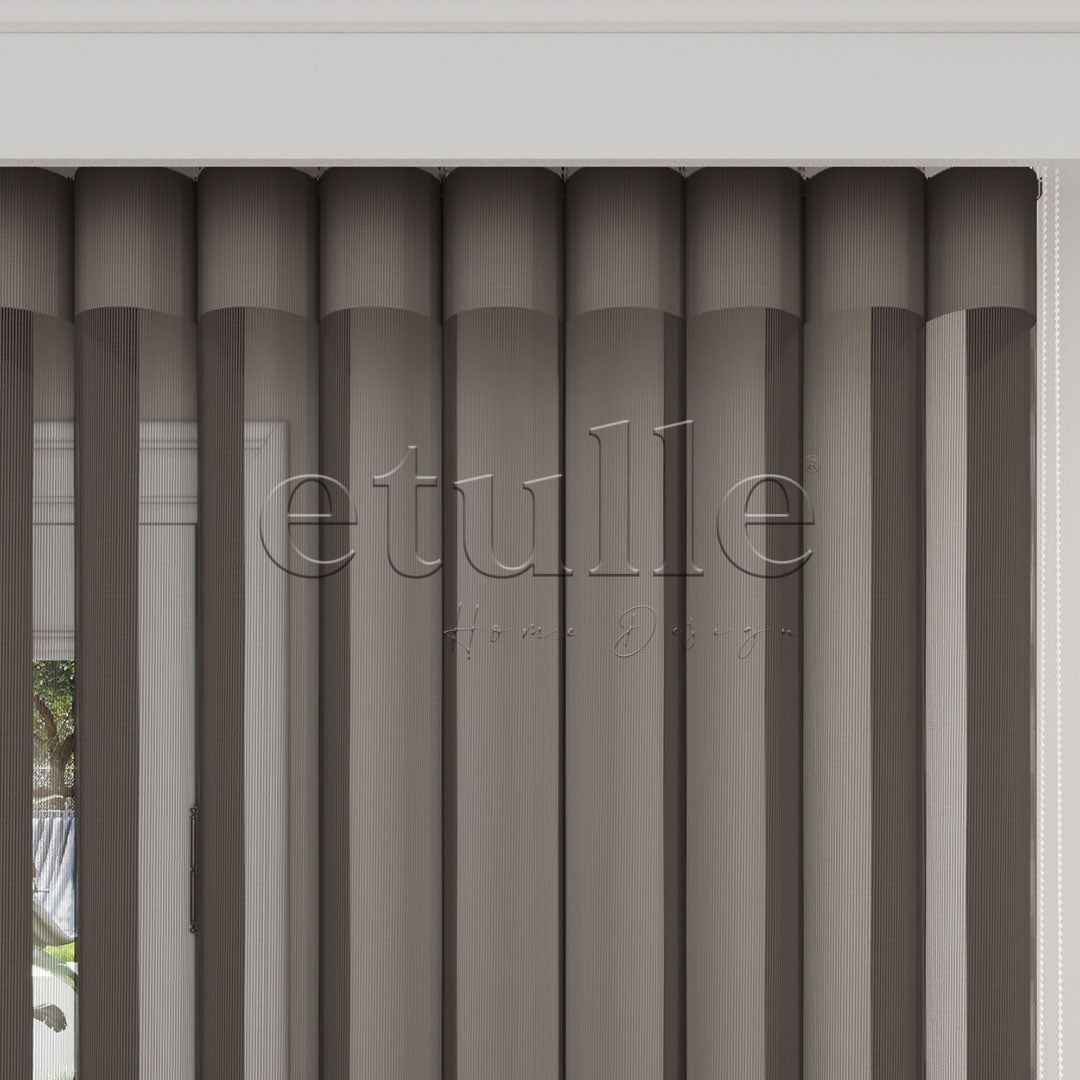 Stromboli - Plain Vertical Tulle Curtain