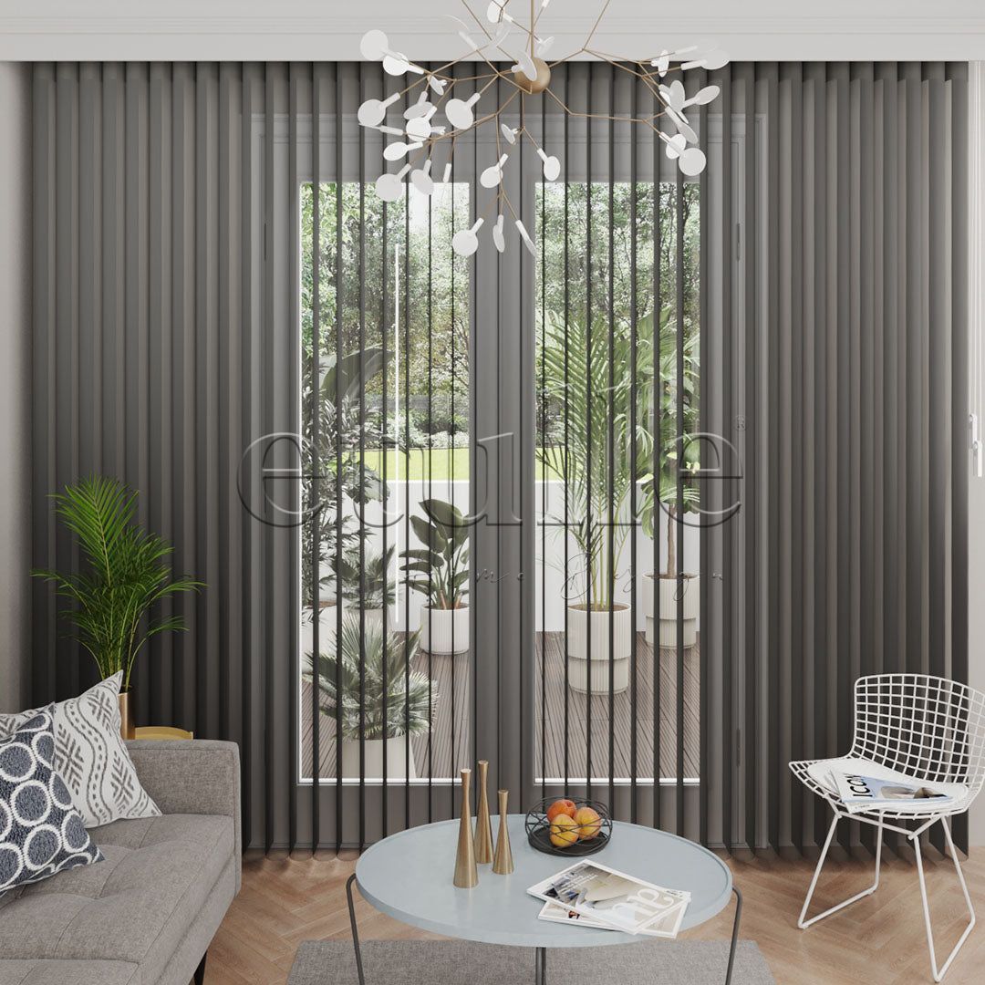 Trout - Narrow Vertical Tulle Curtain