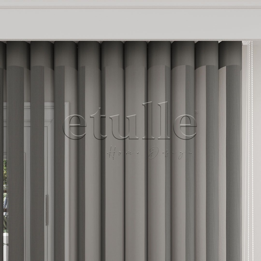 Trout - Narrow Vertical Tulle Curtain