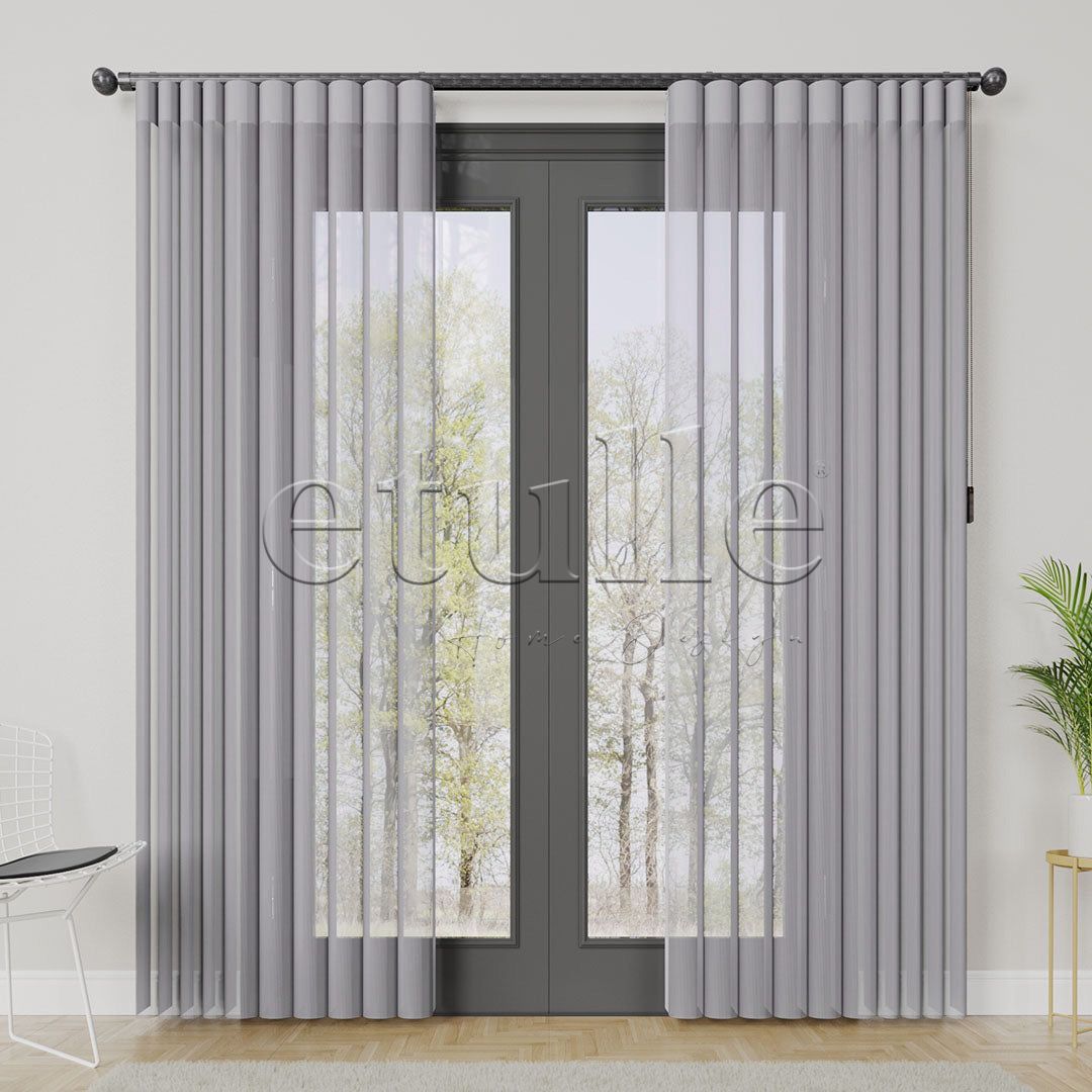 Varesa - Rustic Vertical Tulle Curtain