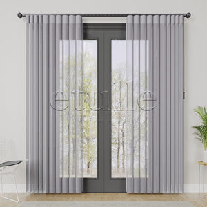 Varesa - Rustic Vertical Tulle Curtain