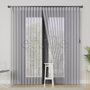 Varesa - Rustic Vertical Tulle Curtain
