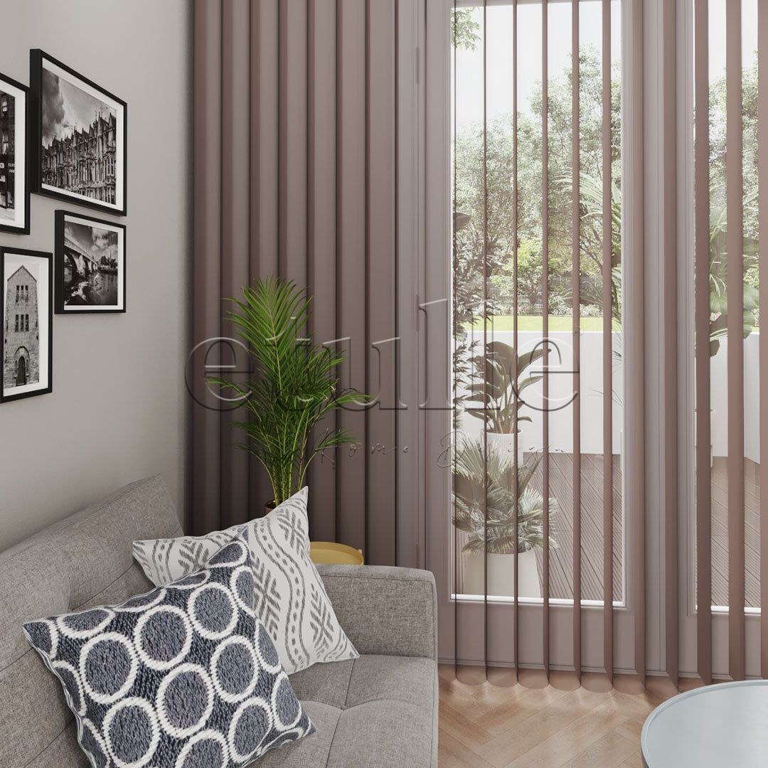 Velluto - Plain Vertical Tulle Curtain