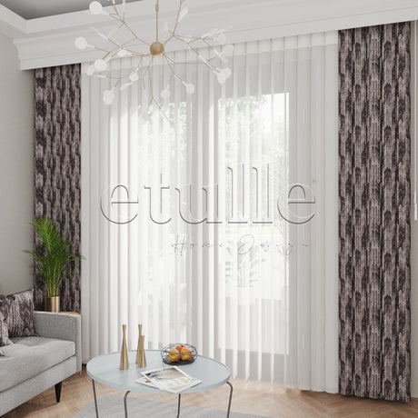Vince Cudi - Printed Vertical Tulle Curtain