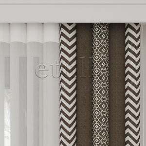 Vince King - Printed Vertical Tulle Curtains