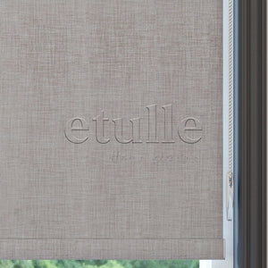 Mink Blackout Linen Roller Blinds | fiorella