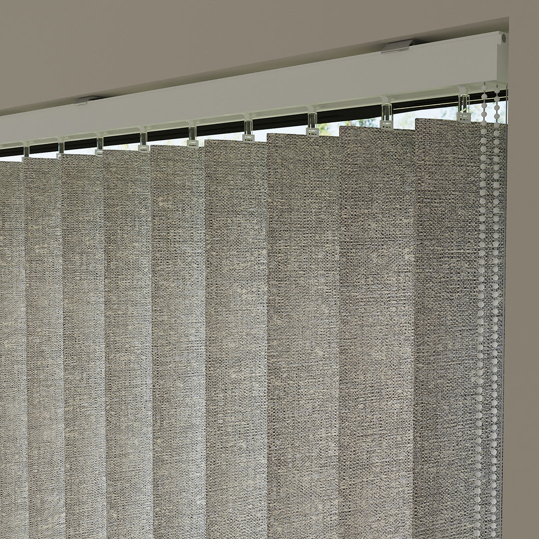 Mink Plain Fabric Vertical Blinds | Mia