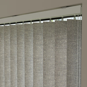Mink Plain Fabric Vertical Blinds | Mia