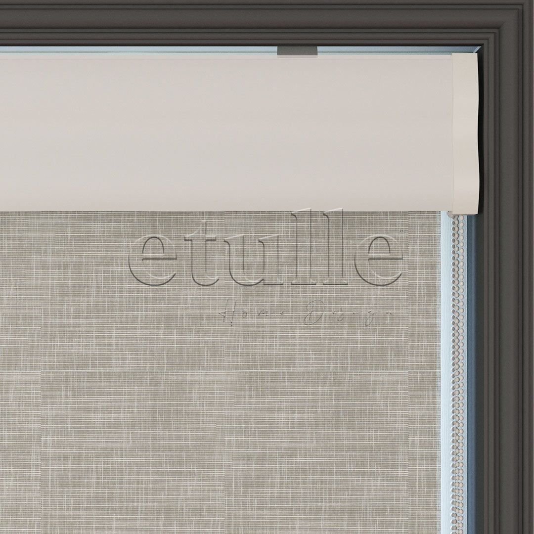 Mink Patterned Double Roller Blind | Dauphine
