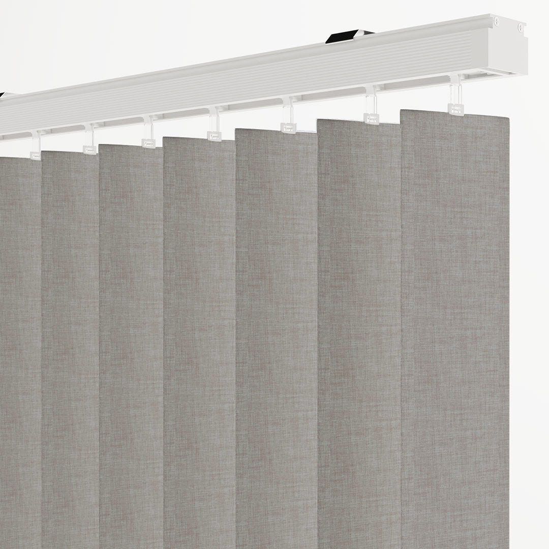 Mink Plain Fabric Vertical Blinds | Brodie