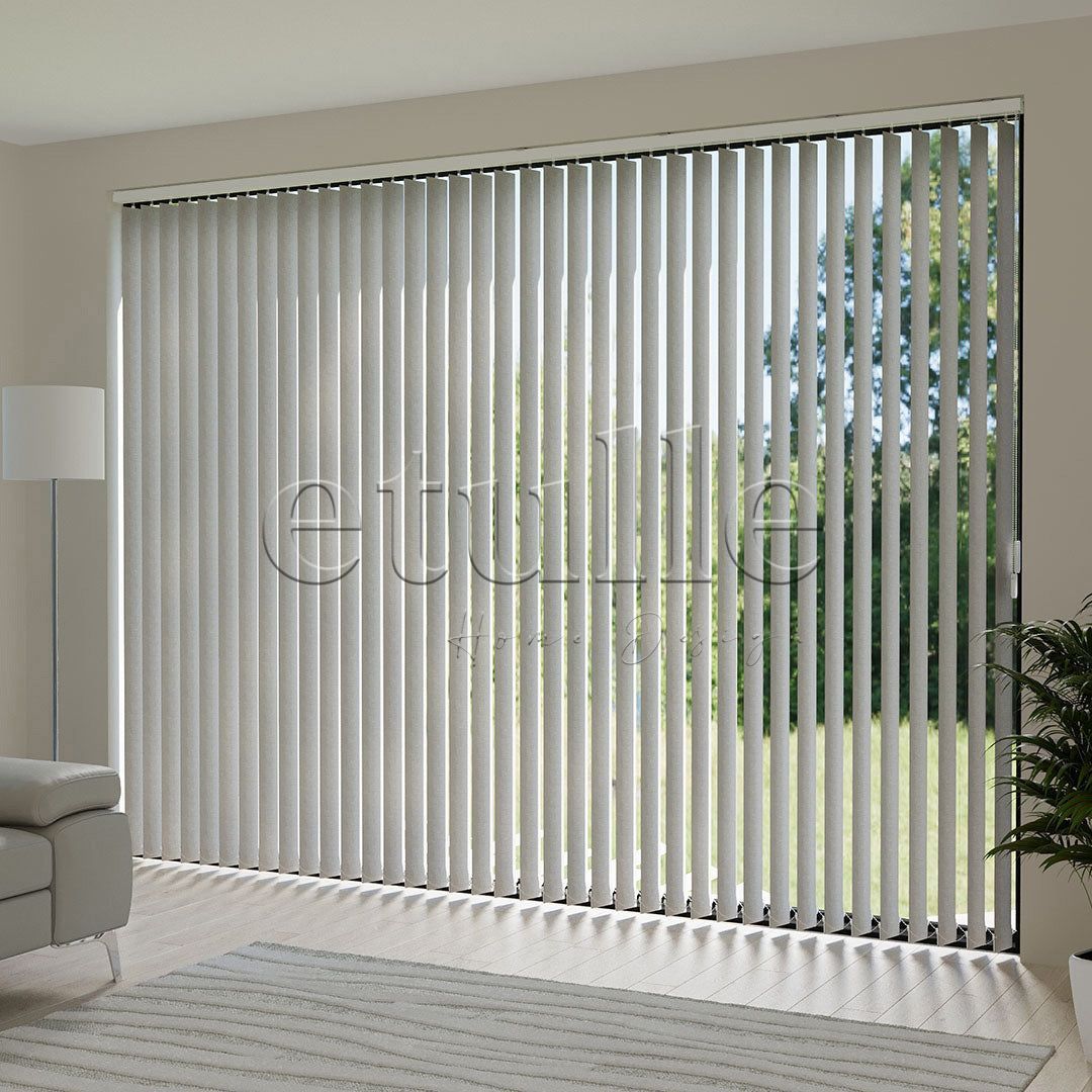 Mink Plain Fabric Vertical Blinds | Brodie