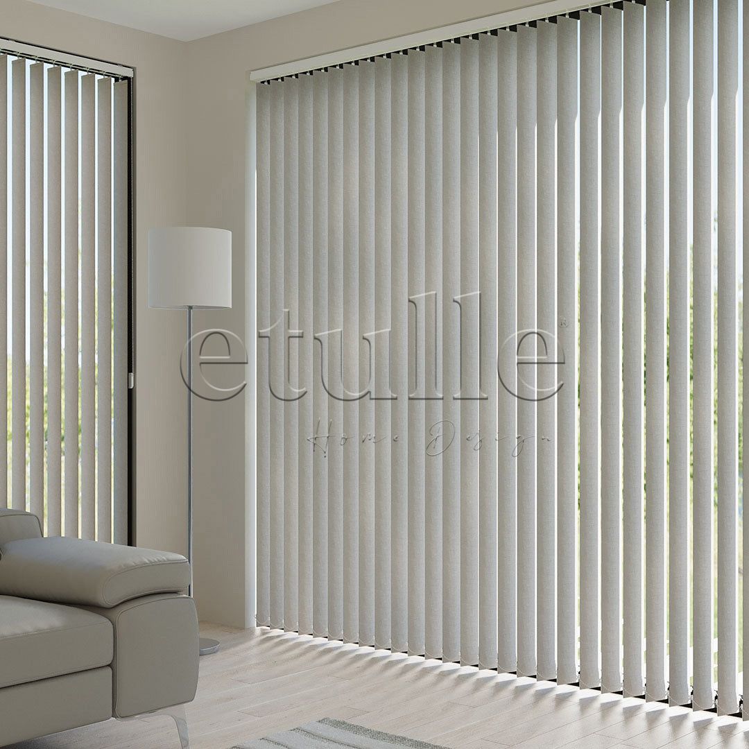 Mink Plain Fabric Vertical Blinds | Brodie