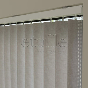 Mink Plain Fabric Vertical Blinds | Brodie