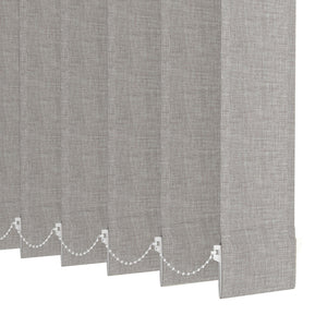 Mink Plain Fabric Vertical Blinds | Brodie