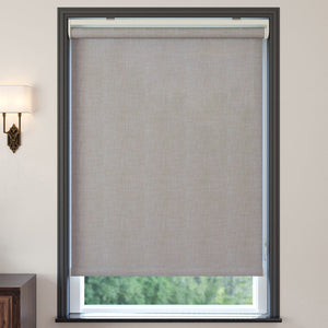 Mink Matte Linen Roller Blinds | brodie
