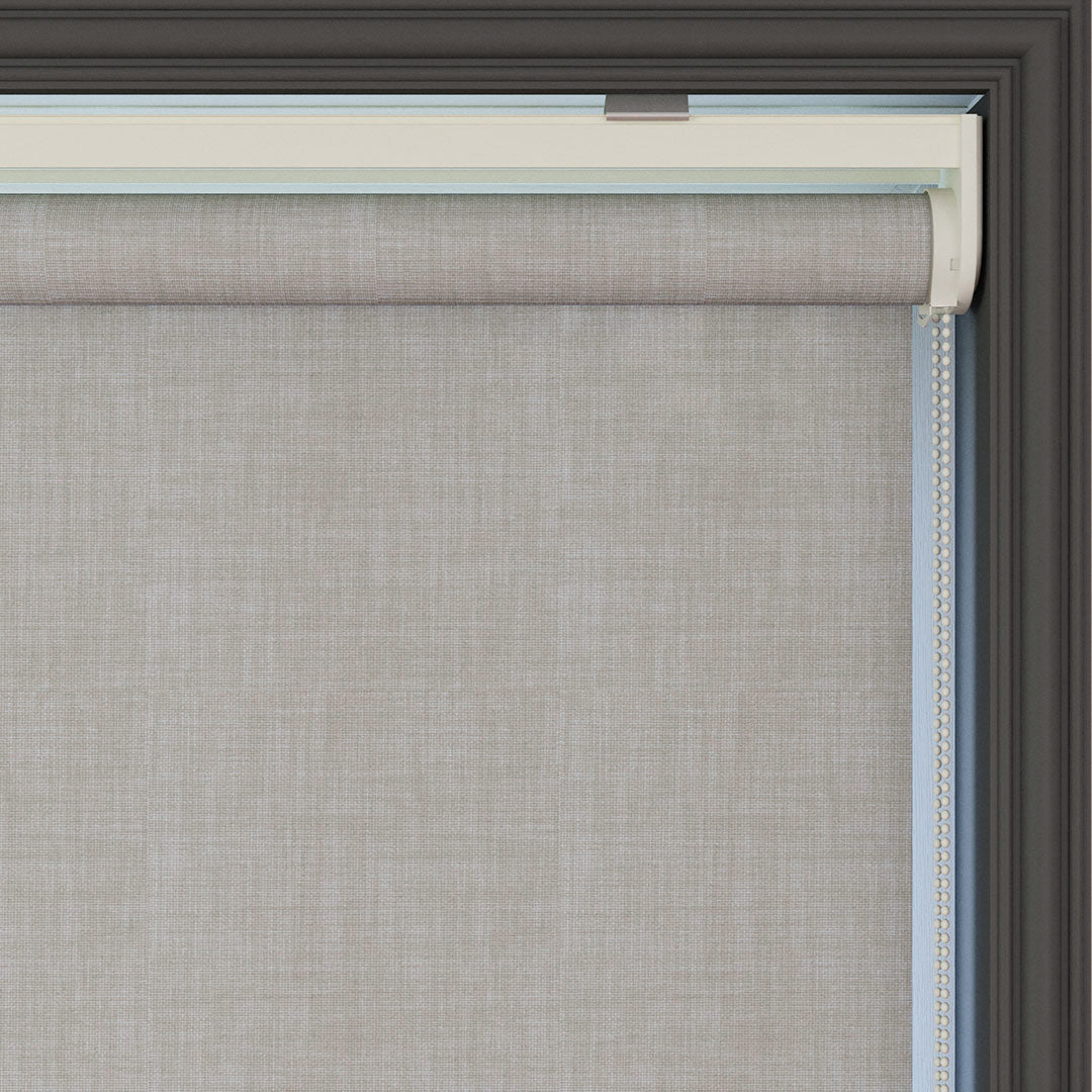 Mink Matte Linen Roller Blinds | brodie