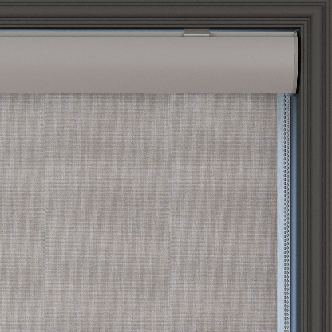 Mink Matte Linen Roller Blinds | brodie