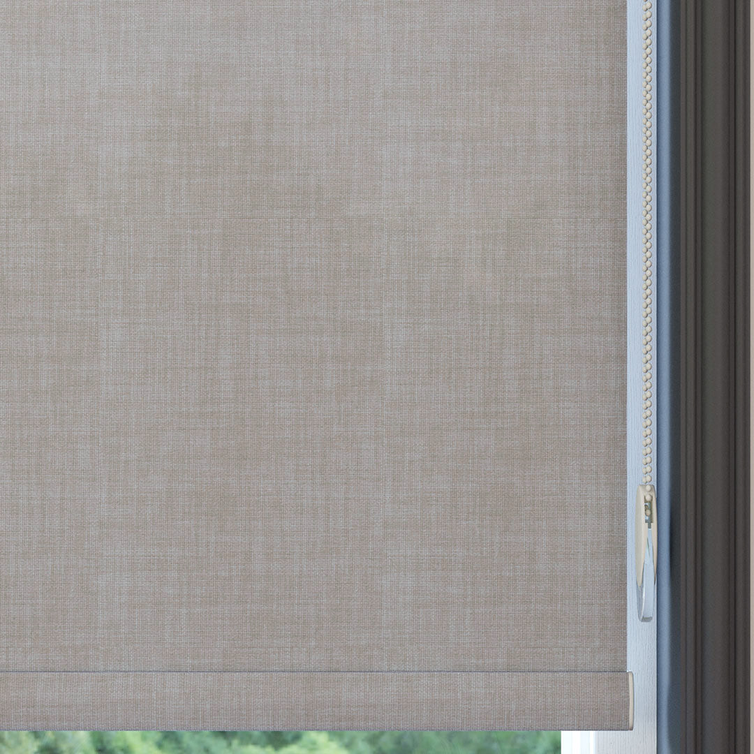 Mink Matte Linen Roller Blinds | brodie