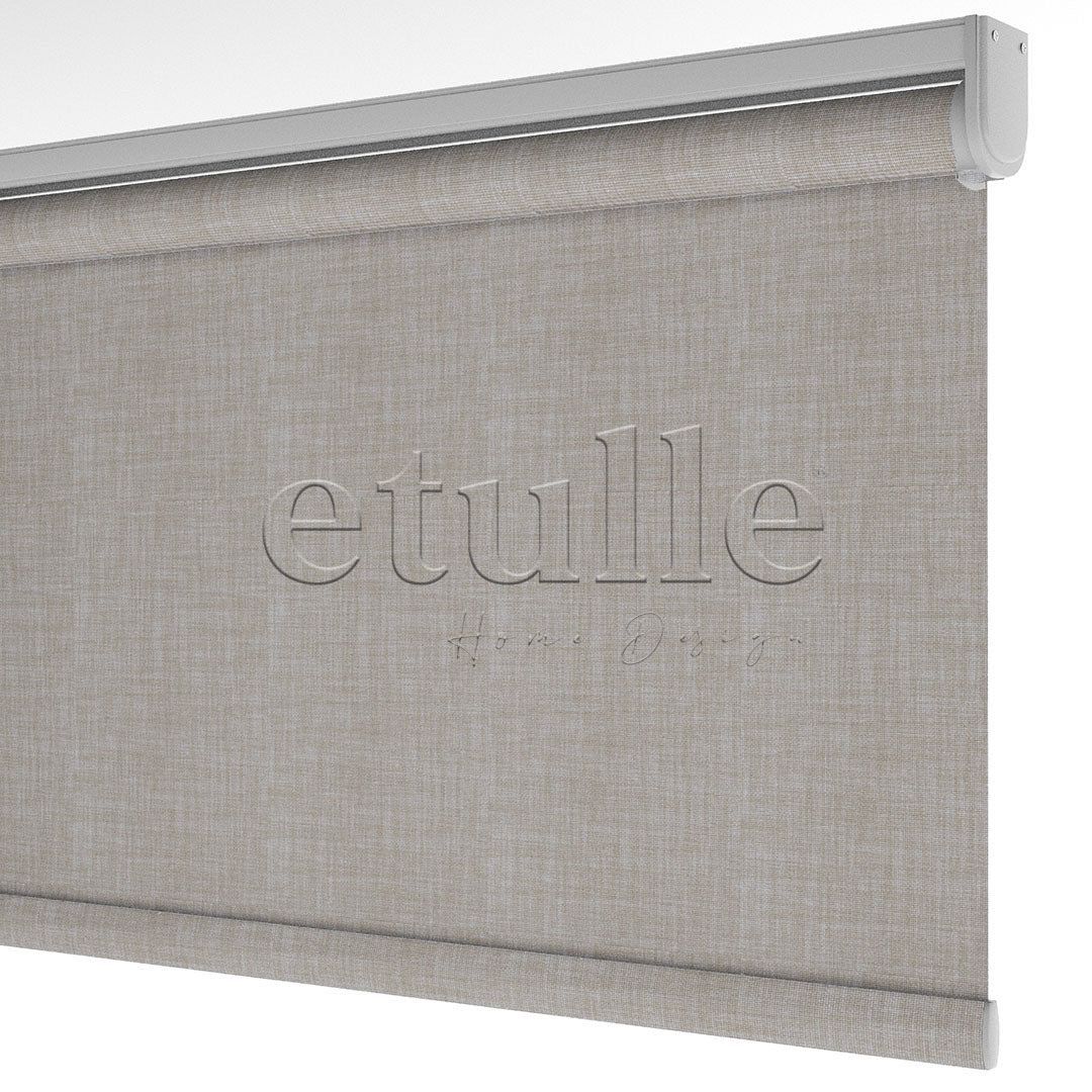 Mink Matte Linen Roller Blinds | brodie