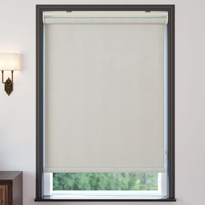 Mink Matte Linen Roller Blinds | cascade