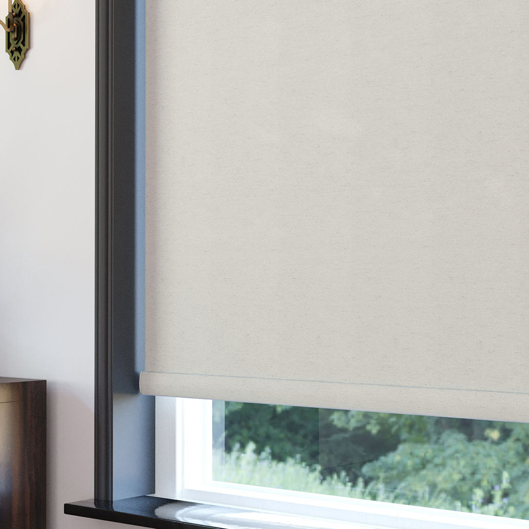 Mink Matte Linen Roller Blinds | cascade