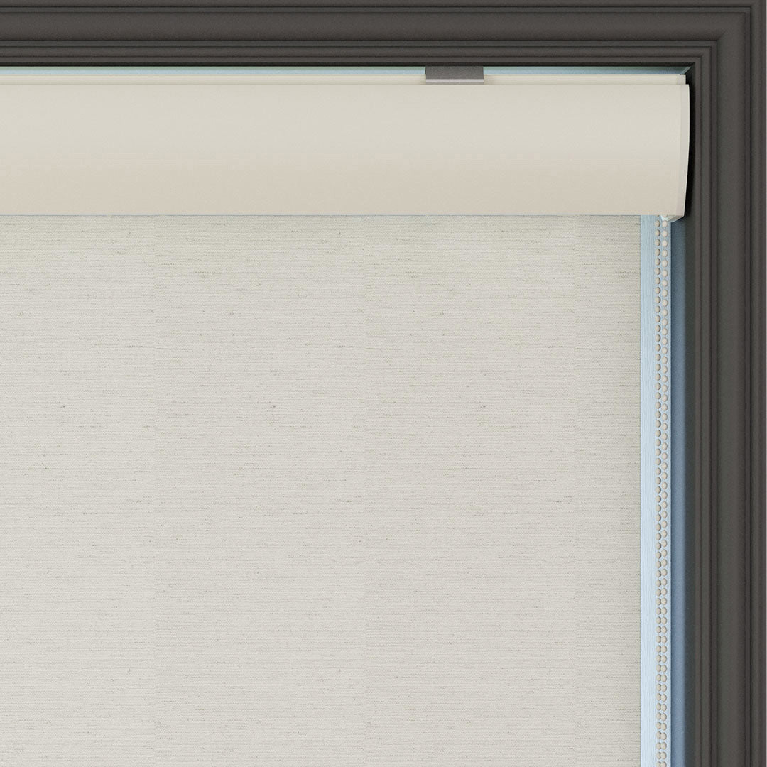 Mink Matte Linen Roller Blinds | cascade