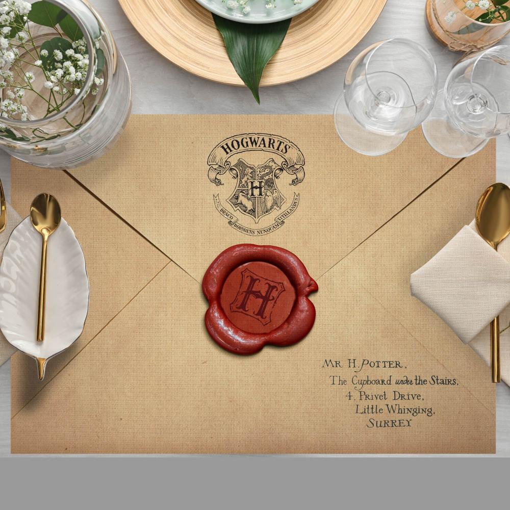 Harry Potter Letter Kumaş Amerikan Servis 4'lü Set 35X50CM