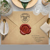 Harry Potter Letter Kumaş Amerikan Servis 4'lü Set 35X50CM