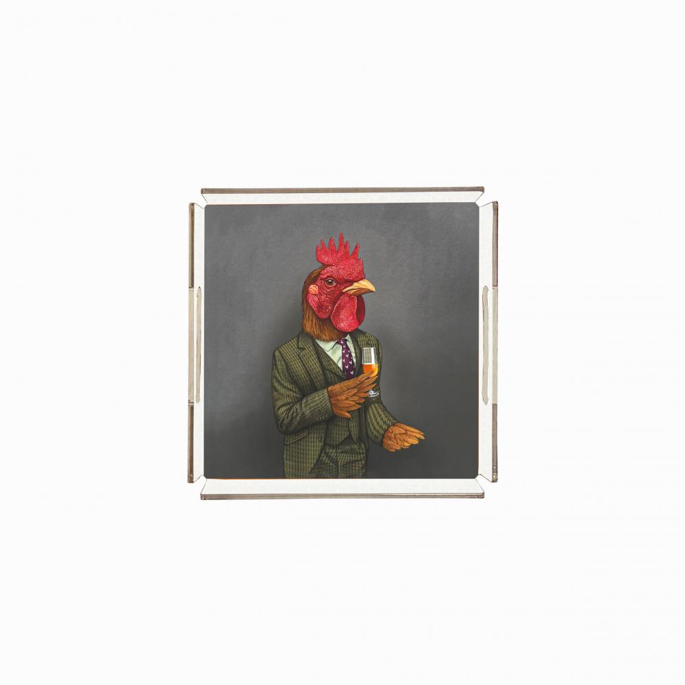Mr. Treadfowl Pleksi Tepsi - PT2101 - 25x25cm