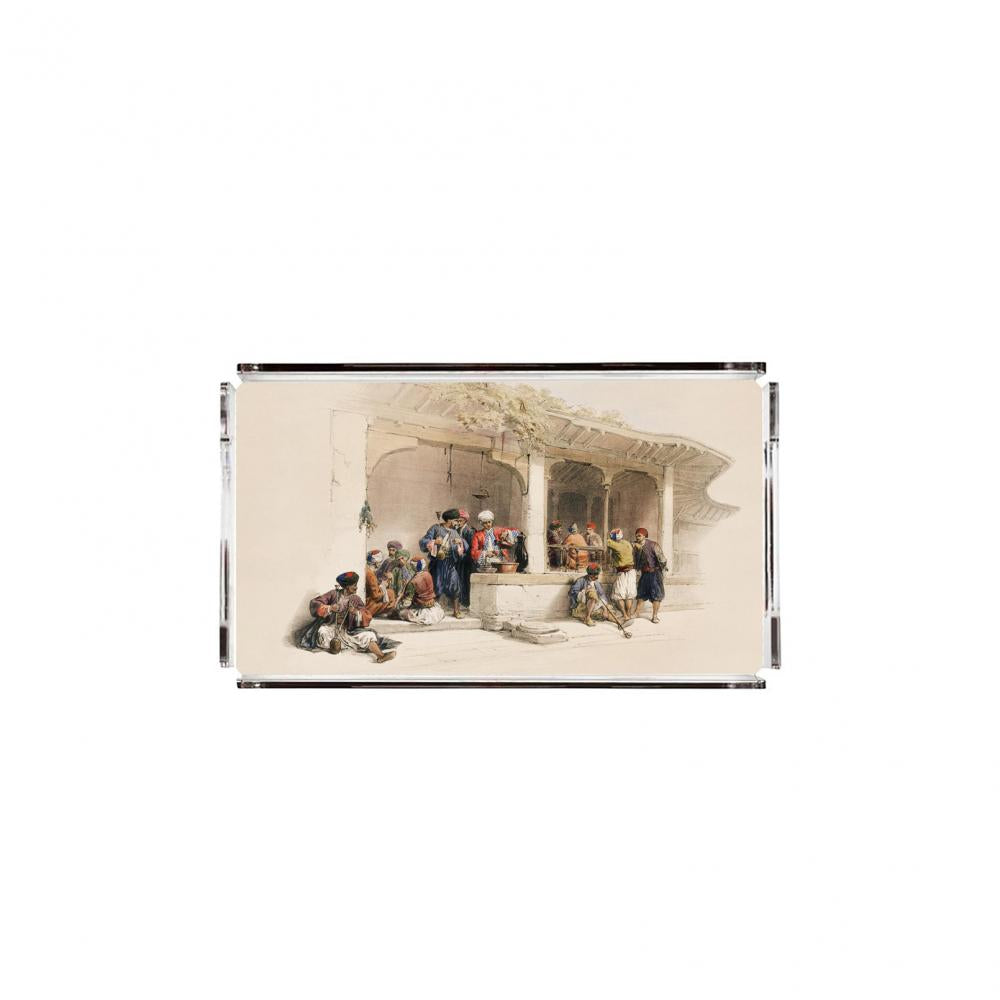 Ottoman People Pleksi Tepsi - PT2115 - 40x24cm