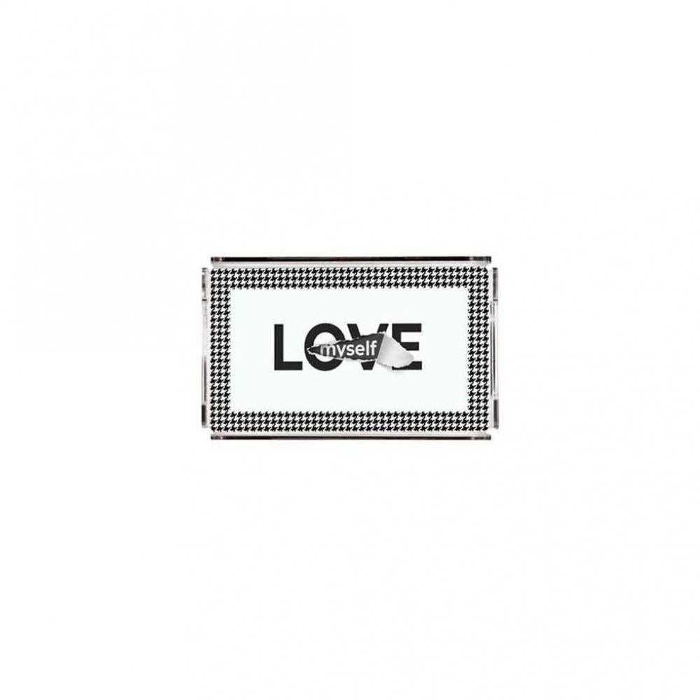 Love Myself Pleksi Tepsi -PT2146 -40x24cm