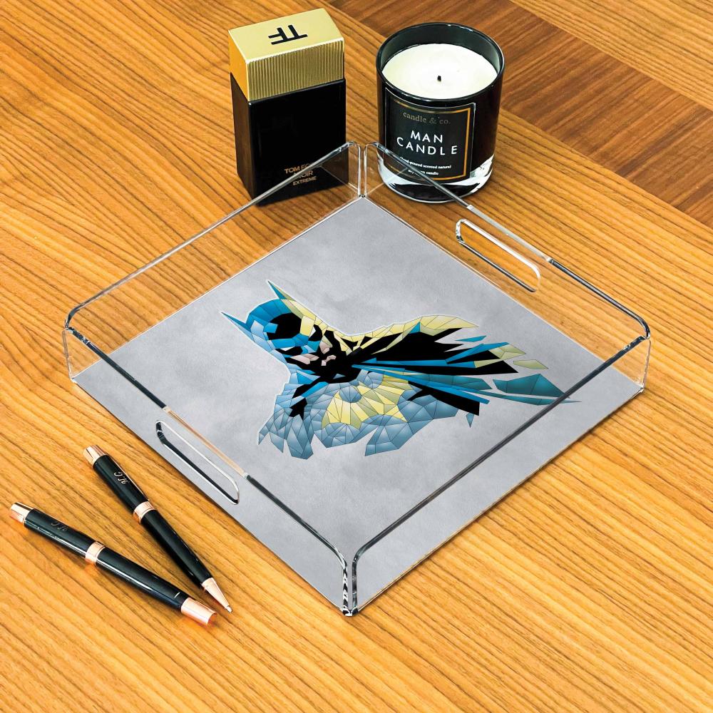 Grey Batman Pleksi Tepsi - 25X25CM