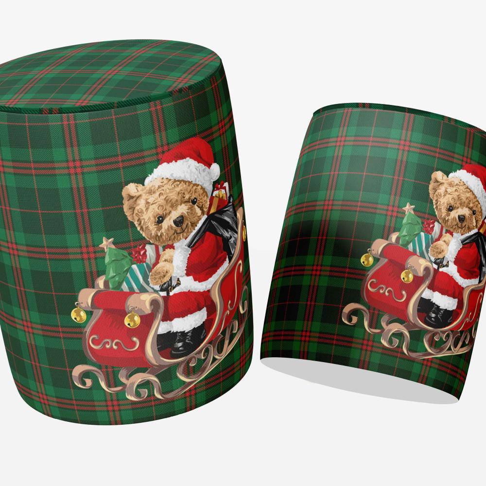 Kızaklı Santa Teddy Puf