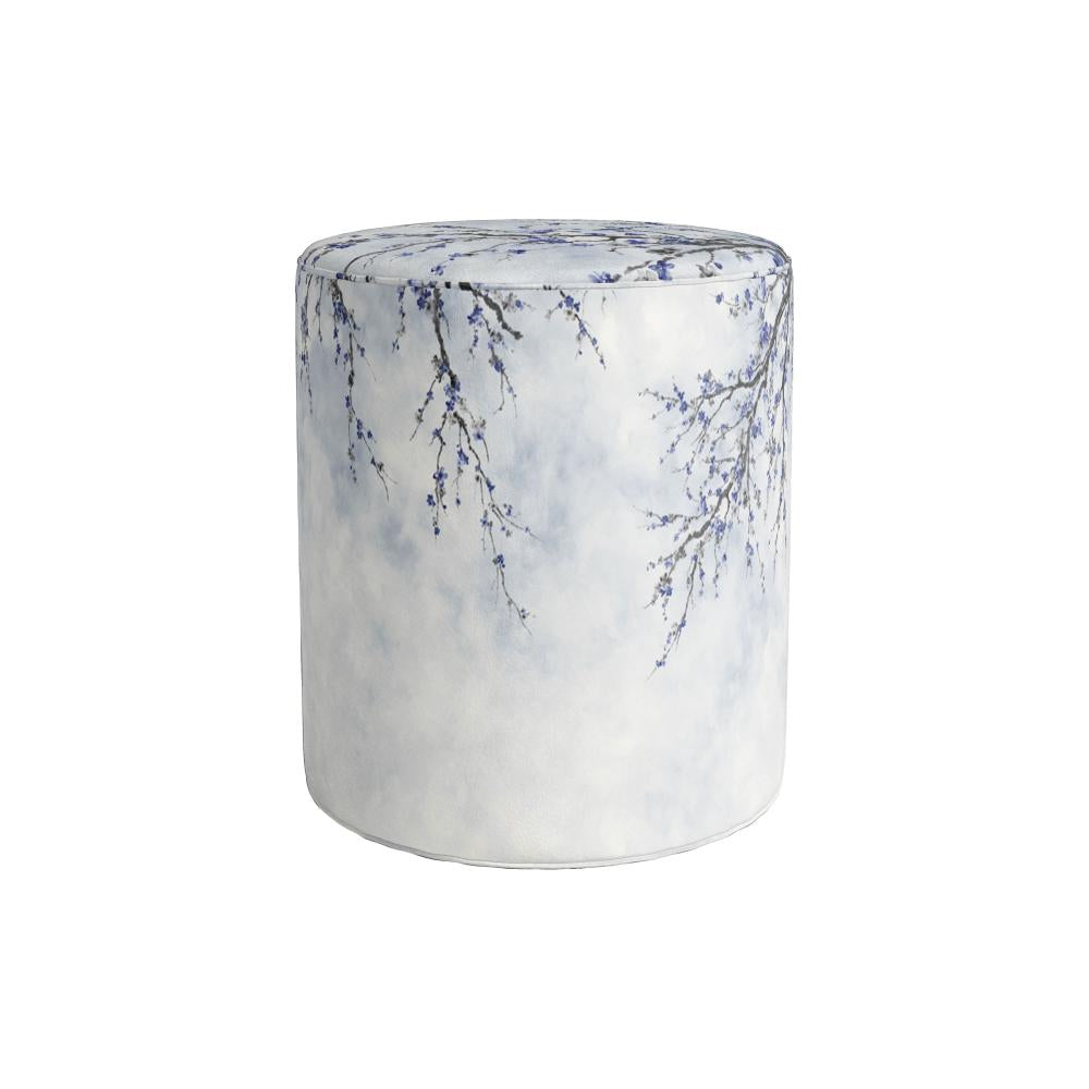 Blue Mini Flowers Puf