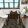 Sarı-Siyah Kare Runner 140x45CM
