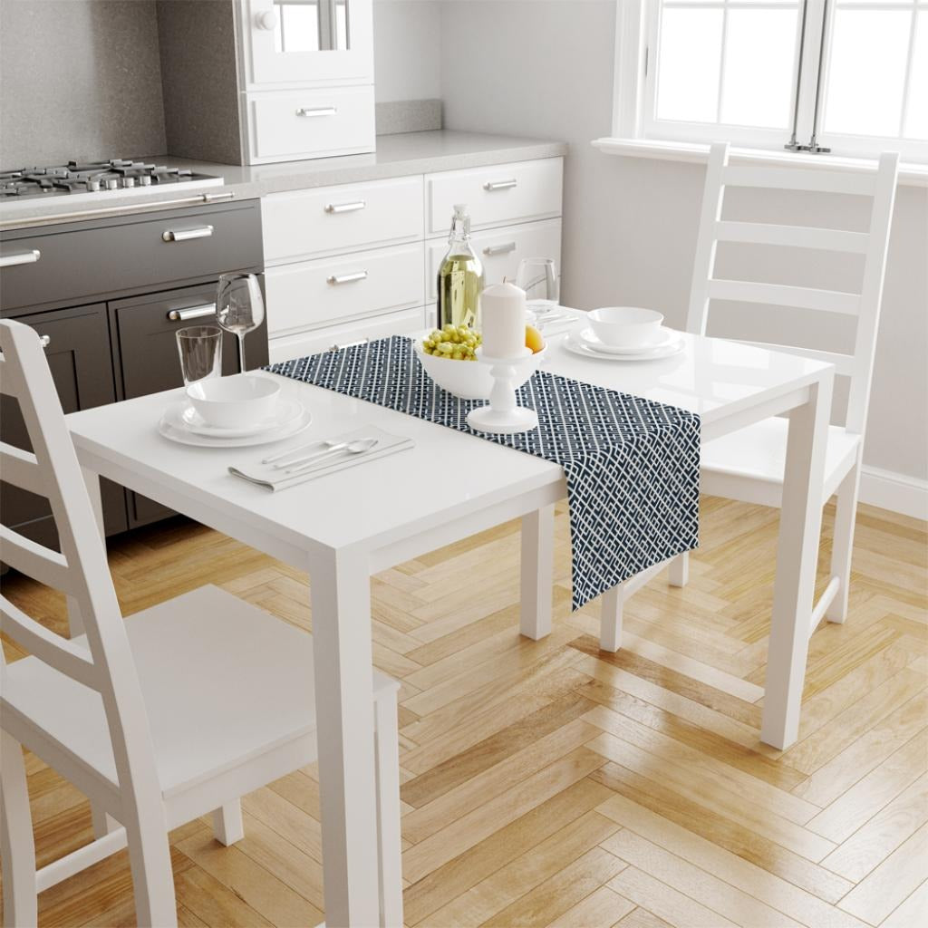 Mavi Geometrik Runner 140x45CM