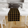 Sarı-Siyah Kare Runner 140x45CM