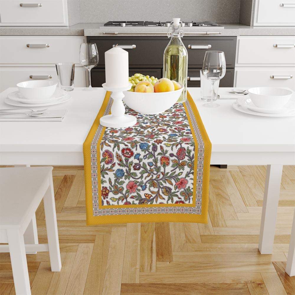 Colorful Flowers Runner 140x45CM