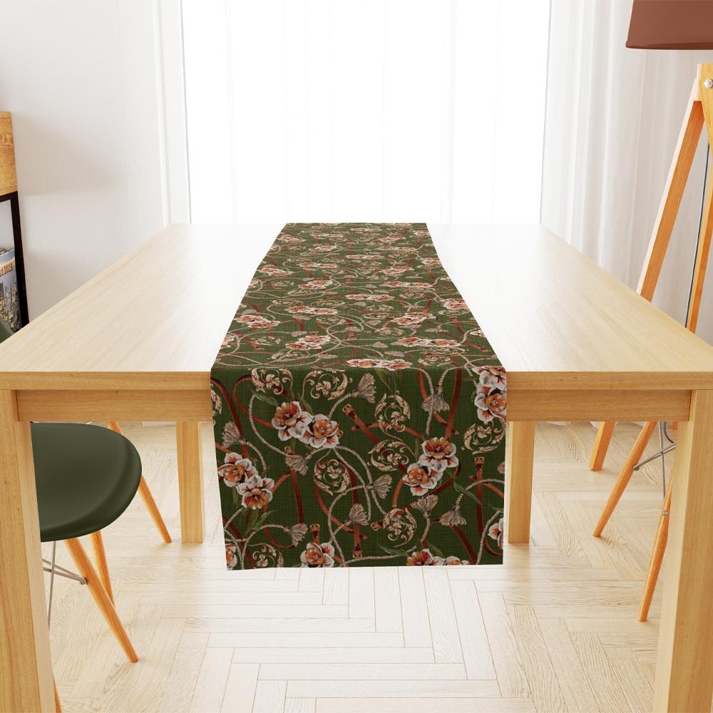 Green Daisy Runner 140x45CM