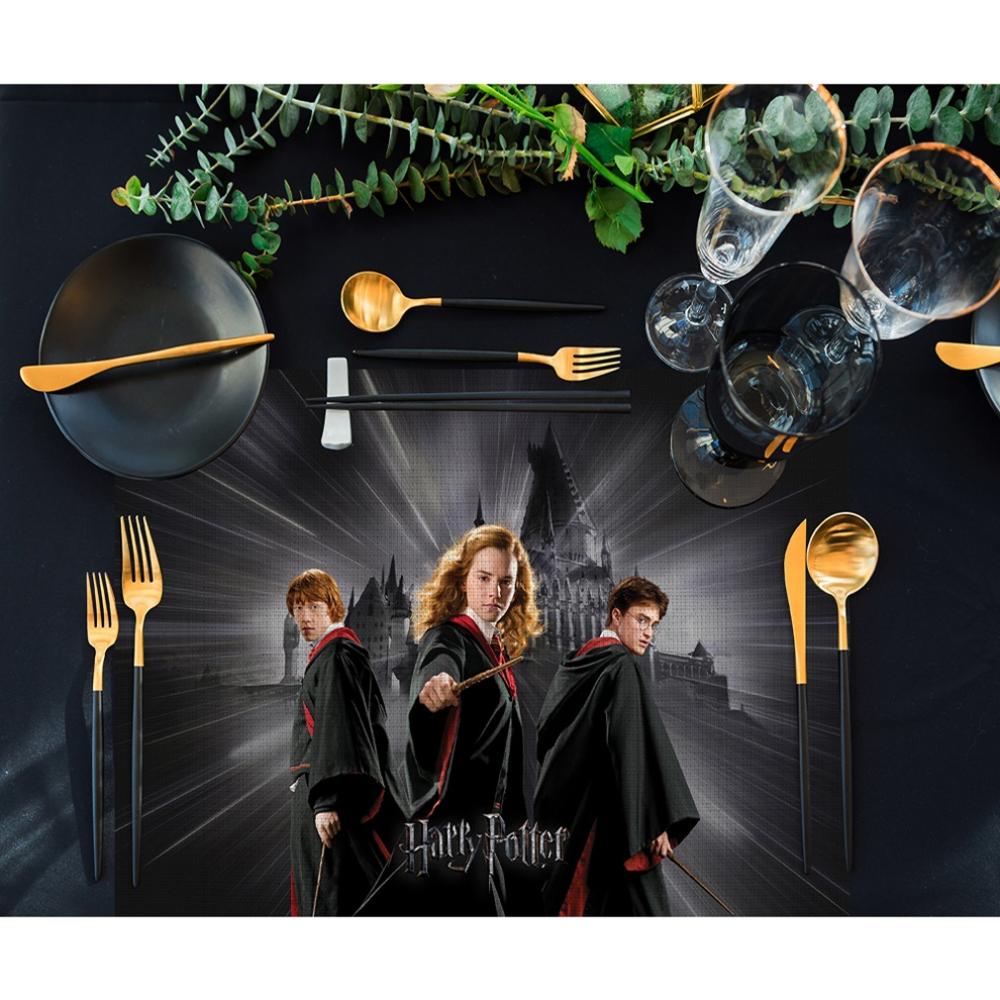 Harry Potter Üçlü Kahramanlar Amerikan Servis – 4’lü Sofra Takımı 30x50 cm